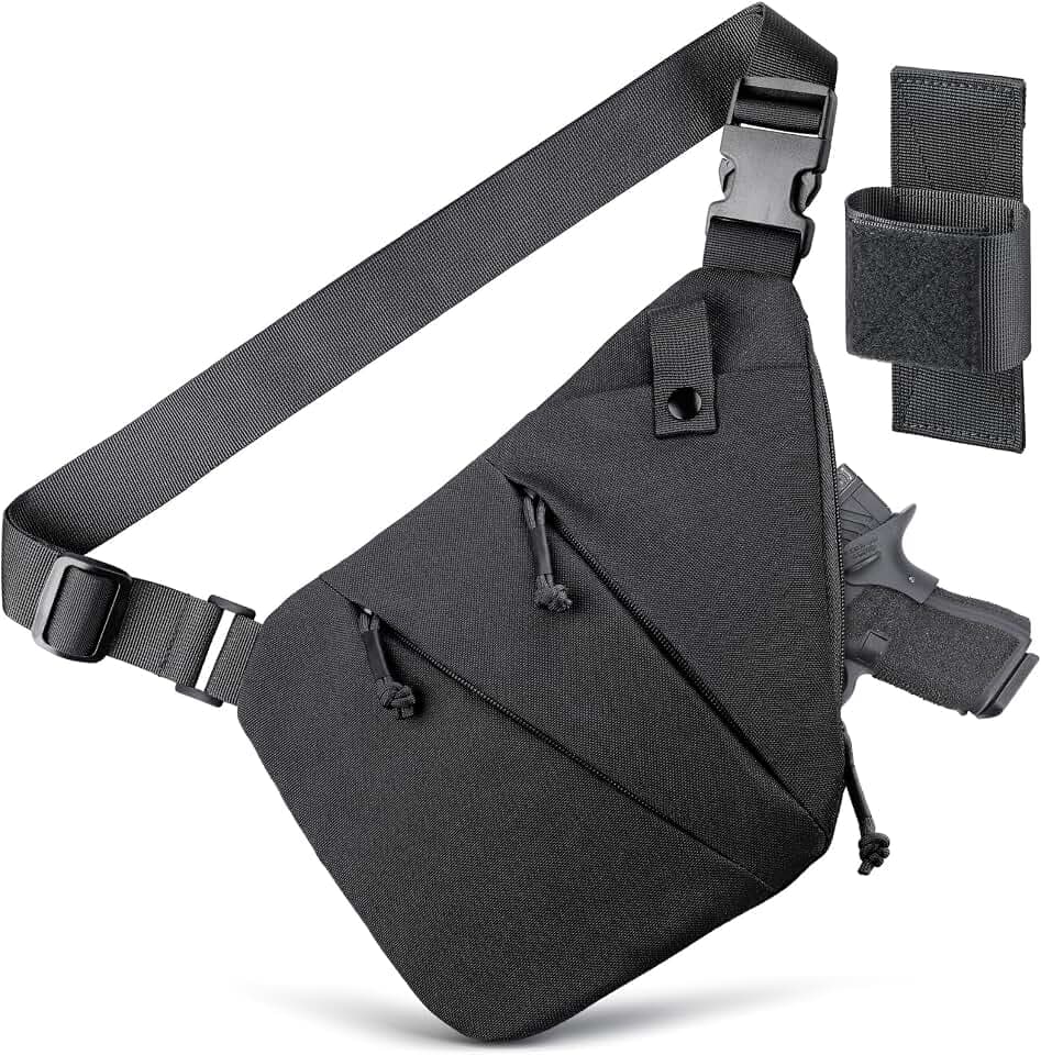 WYNEX CCW Sling Bag for Men Women, Tactical Crossbody Concealed Carry Bag