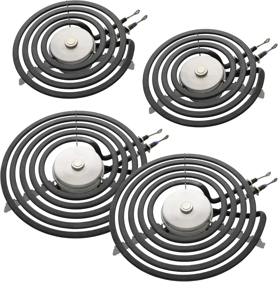 Endurance Pro 4 Pack WB30X31057 WB30X31058 Oven Range Safety Sense Sensor Heat Elements for GE 240V (Four (2 6" + 2 8"))
