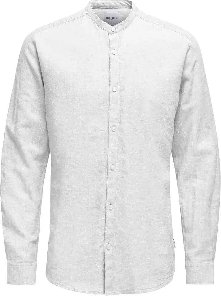 Only & Sons Male Hemd ONSCAIDEN Leinen Hemd