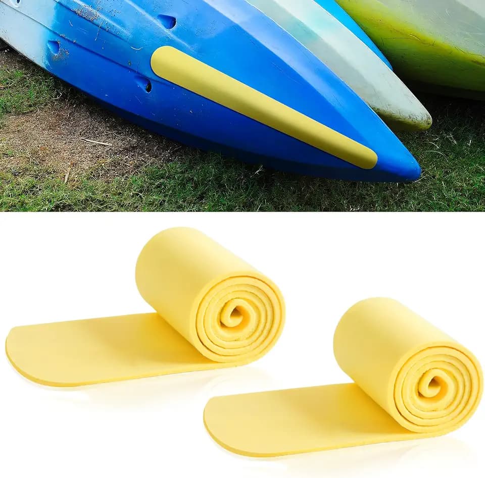 2 Pieces Self-Adhesive Kayak Keel Guard Excellent Cut & Abrasion Resistance, Protect Bow & Stern, Kayak Accessory for Canoe & Boat Protection