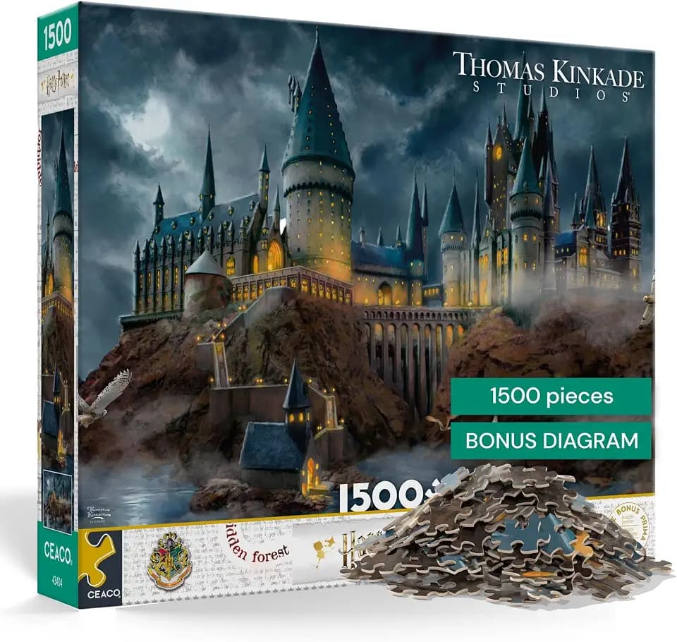 Ceaco - Thomas Kinkade Harry Potter - Hogwarts Castle - 1500 Piece Puzzle