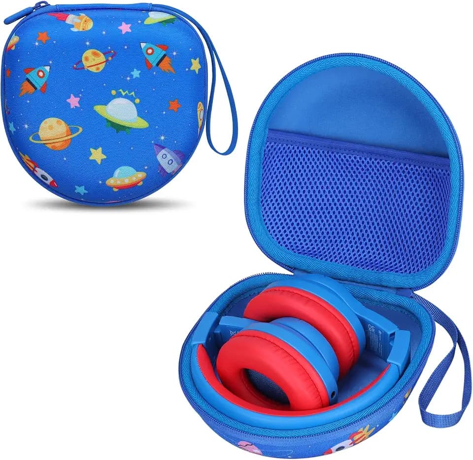 Kids Headphone Case for iClever/Acer/JBL, Space Blue(Case Only)