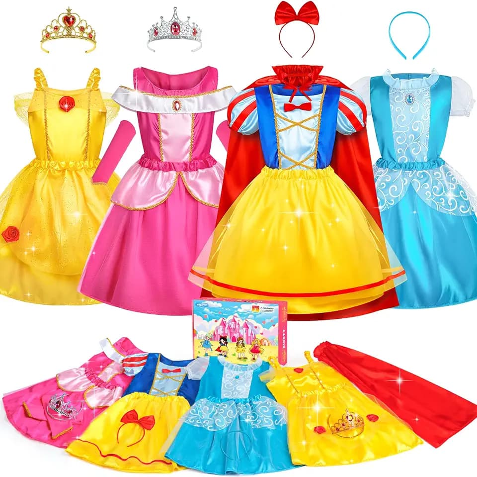 Princess Dress Up Clothes for Girls Toddler Dress Up Clothes for Girls 3-6