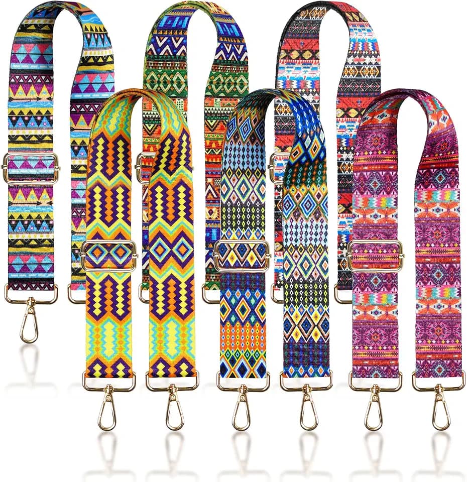 6 Pieces Purse Straps Replacement Crossbody Straps for Purses 1.5 Inches Purse Strap for Handbags Shoulder Strap
