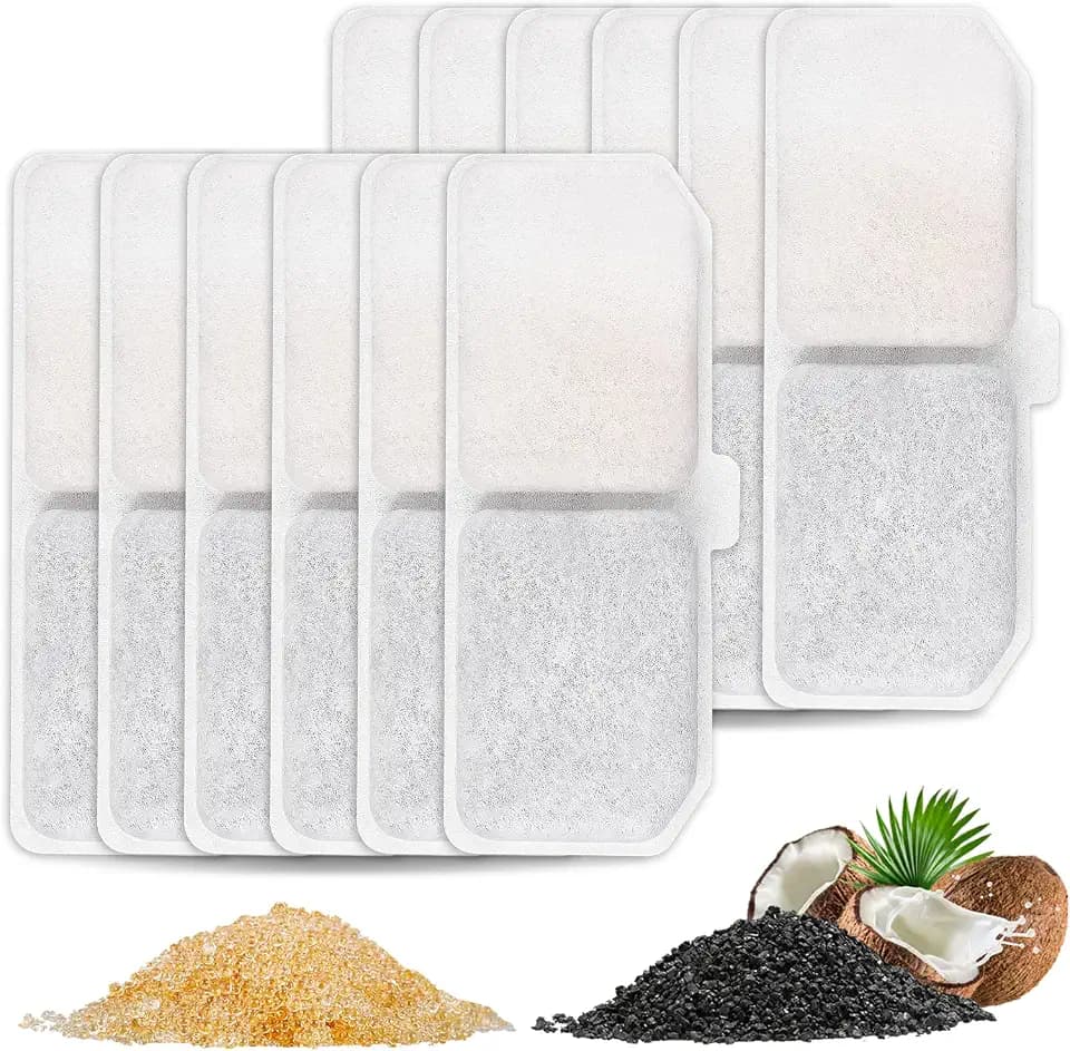 12 PACK Cat Water Fountain Filters, Pet Filter Replacement