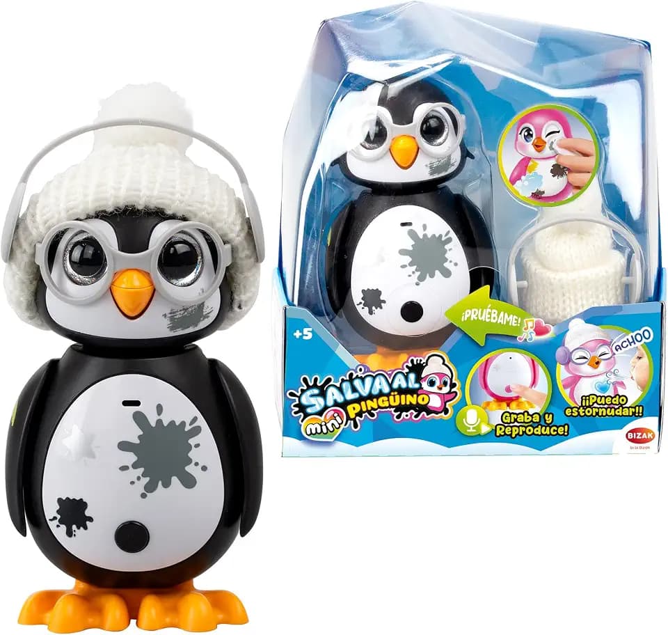 Bizak 62008640-2 Mini-Version, interaktives Haustier für Kinder, mit Reaktionen und Geräuschen, nimmt auf und wiederholt, inklusive Zubehör, Spielzeug für Jungen und Mädchen ab 5 Jahren