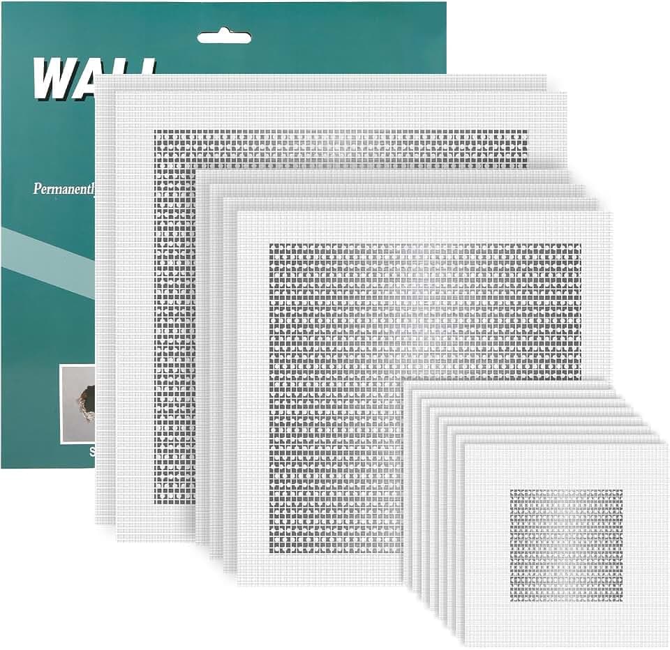Trockenbau Reparaturset, 5/15/20cm Selbstklebend Trockenbau Patch Reparaturset Aluminium Trockenbau Patch Set Wand Reparatur Patch Set für die Reparatur Kaputter Wände Oder Deckenspachtel
