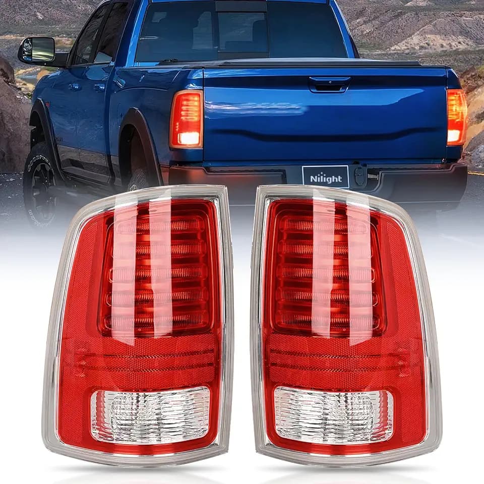 Nilight Taillight Assembly for 2013-2018 Dodge Ram 1500 Pair LED