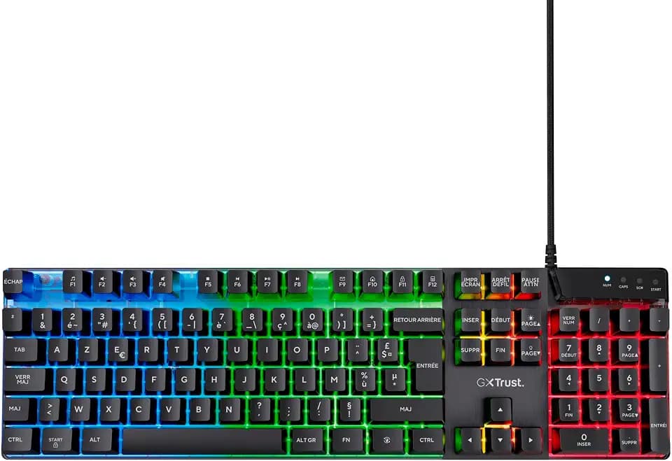 GXTrust Azor Französisches Layout (AZERTY) Gaming Tastatur