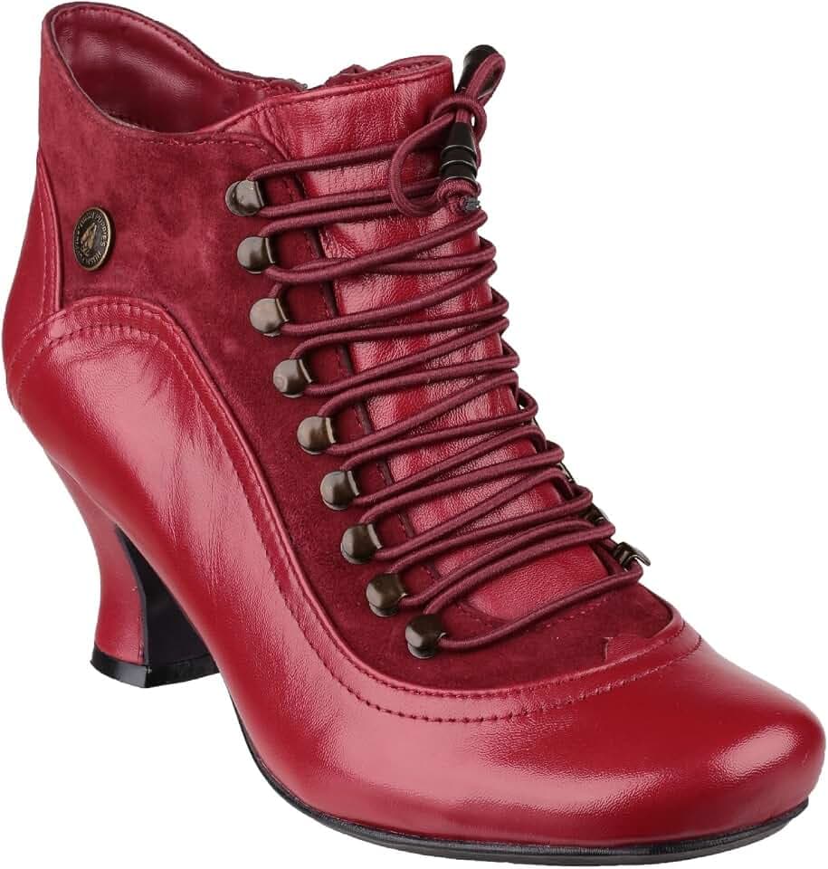 Hush Puppies Vivianna, Damen Kurzschaft Stiefel, Rot, 38 EU