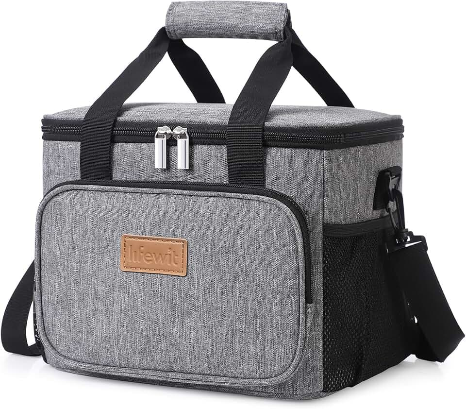 Lifewit Insulated Lunch Box for Men, Lunch Bag Cooler Women, 12-Can 9L