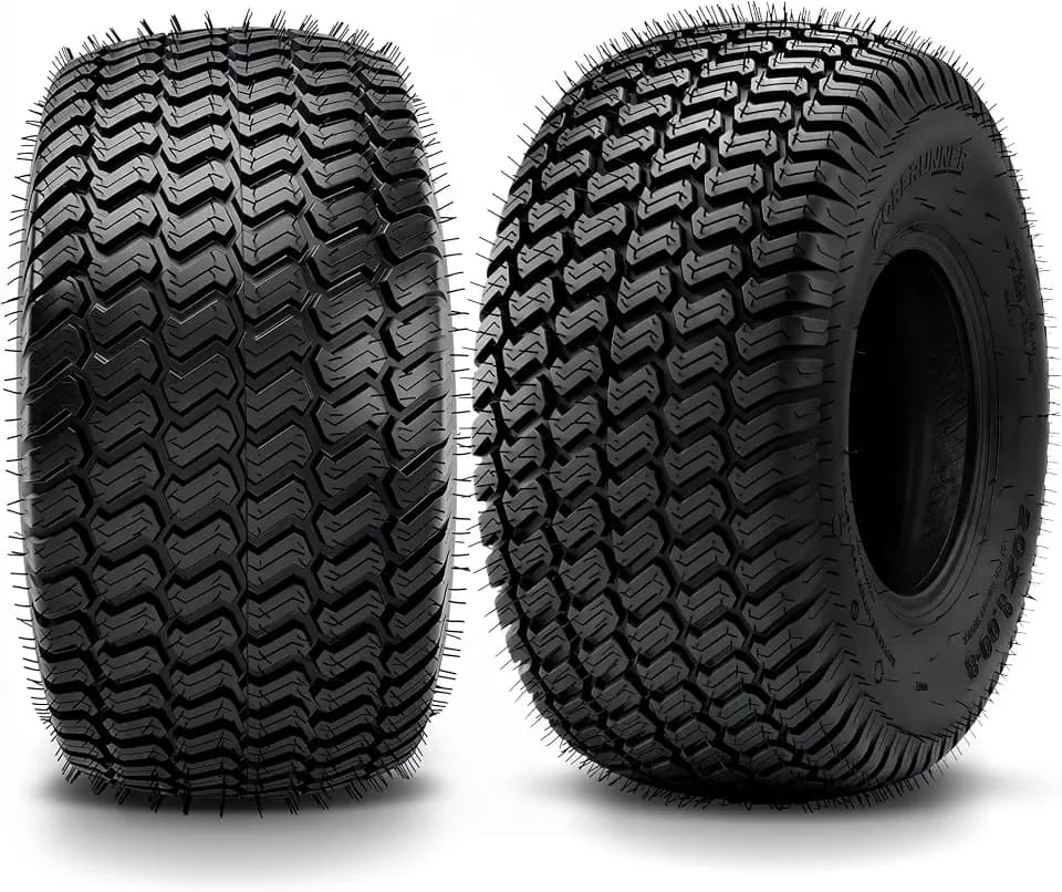 YINTATECH 20x8-8 Lawn Mower Tires Set of 2, 4Ply Tubeless Tires for Lawn