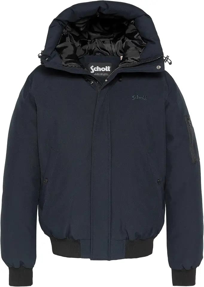 Schott NYC Kurze Jacke mit Kapuze Schott Beever Navy, blau, L
