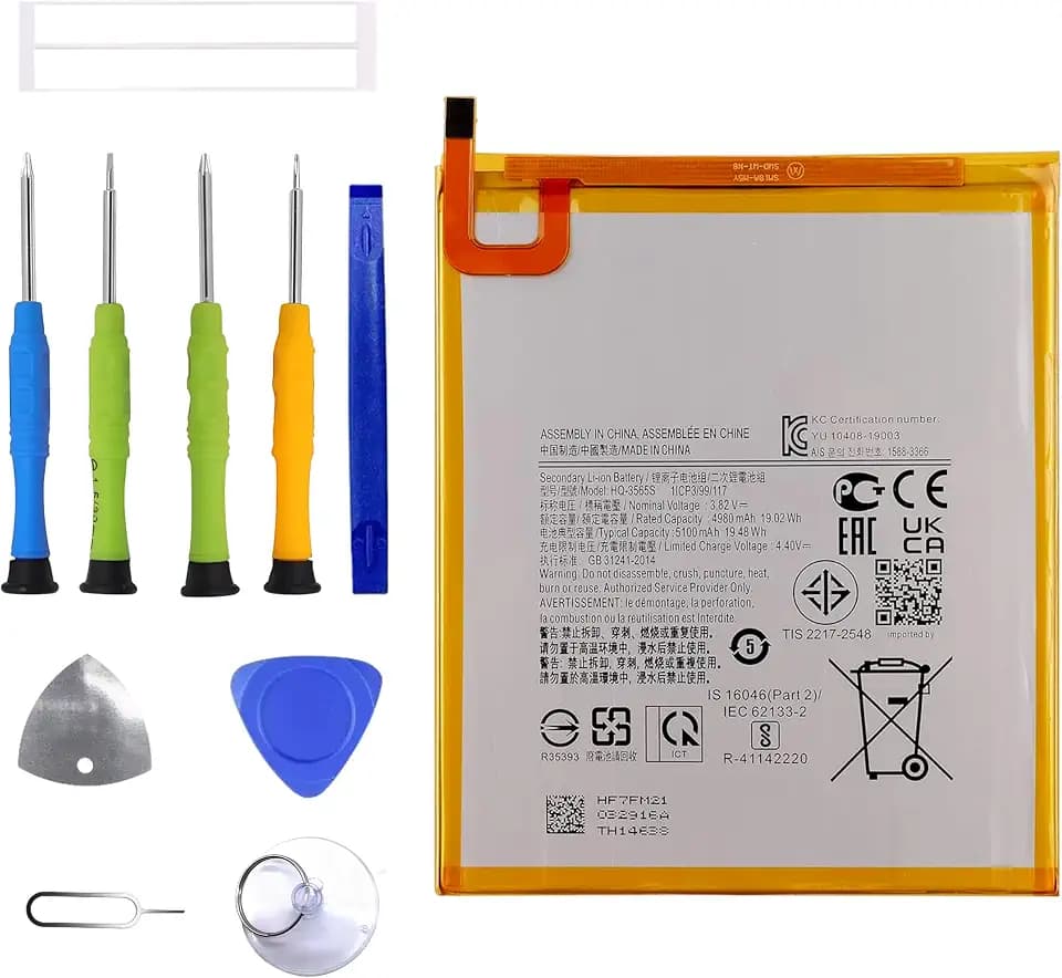 HQ-3565S Ersatz Akku Für Samsung Galaxy Tab A7 Lite 8.7" SM-T225, SM-T220, SM-T225N, SM-T227U Ersatzbatterie with Werkzeugsatz