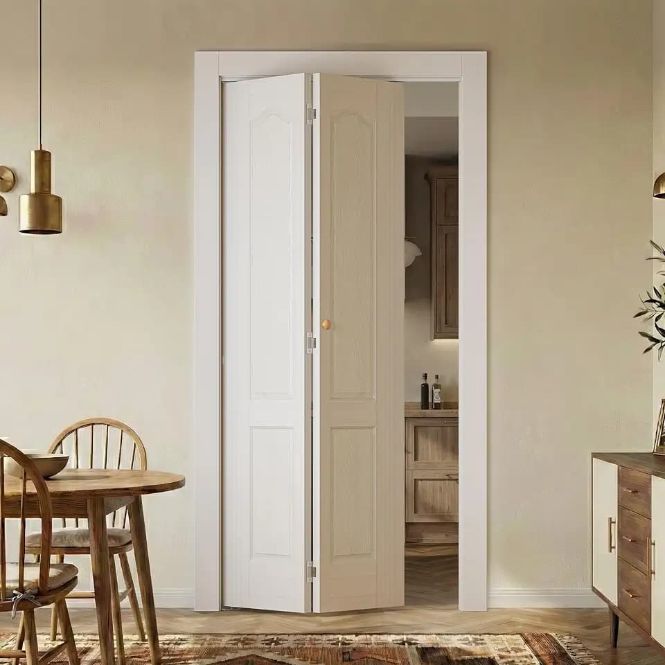 SMARTSTANDARD 28"x80" Bifold Closet Door, Folding Doors with Hardware Kit