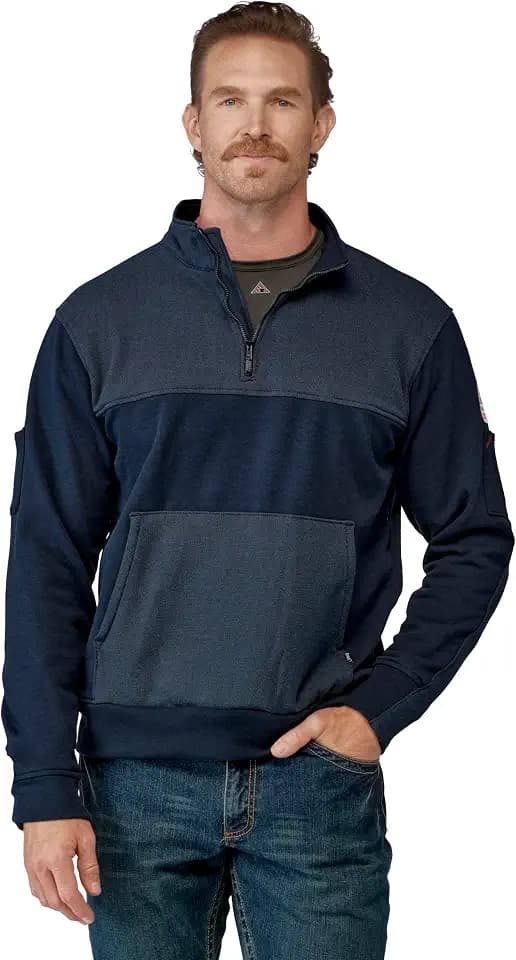 Bulwark FR Men's Flame Resistant Fleece 1/4 Zip