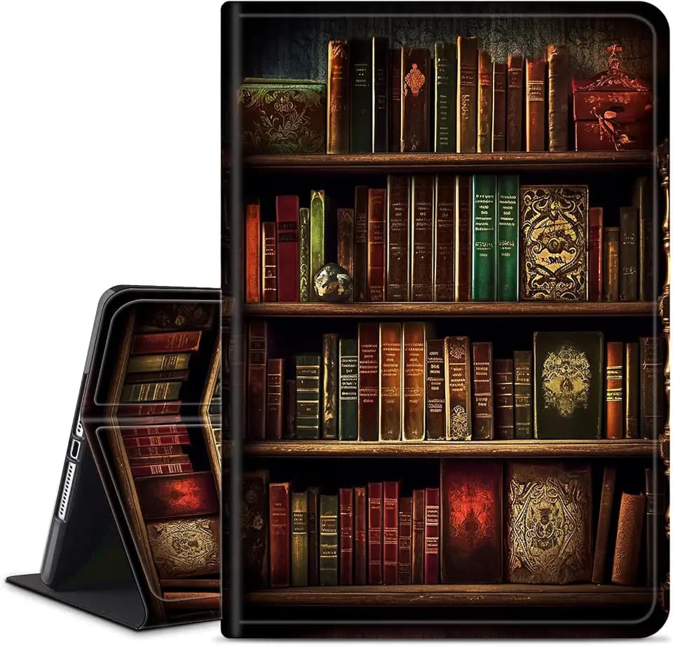 Case for Amazon Kindle Fire Max 11 Tablet (13th Generation, 2023 Release) 11", Slim PU Leather Stand Cover with Auto Wake/Sleep for All-New Fire 11 Max Tablet,Vintage Bookshelf