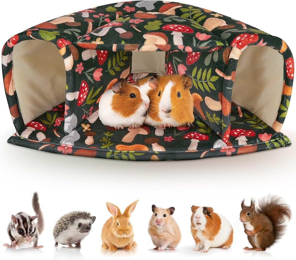 Meerschweinchen-Bett für Kleintiere, warm, Meerschweinchentunnel, waschbar, für kleine Haustiere, Hamster, Chinchilla, Häschen