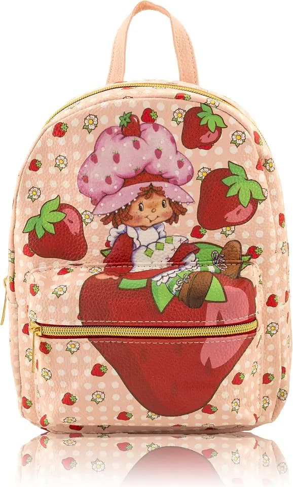 Fast Forward Strawberry Shortcake Mini Backpack Purse for Women and Girls