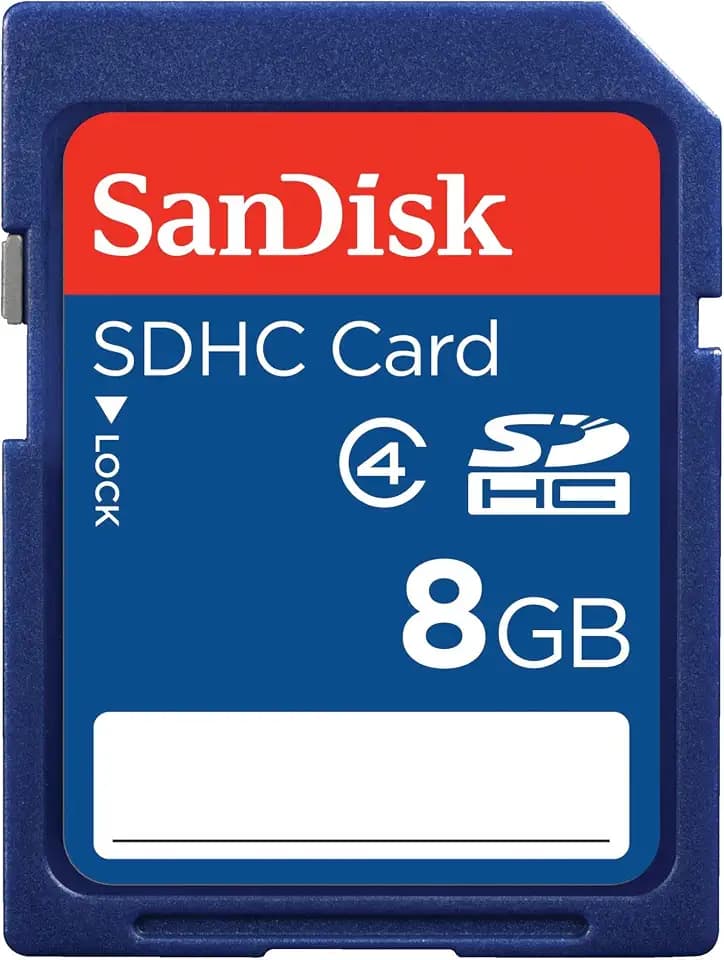 SanDisk 8GB SDHC Memory Card (RETAIL PACKAGE)