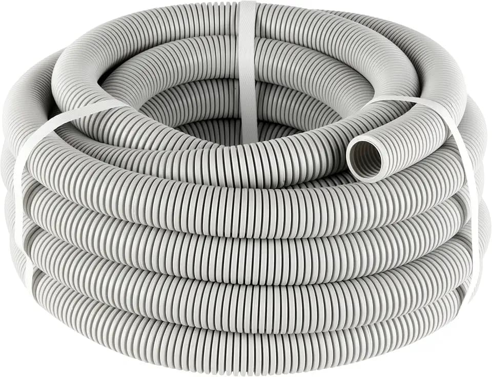 REV ISO-Rohr für Elektroinstallation, Kabelrohr EN25 flexibel 10m, grau