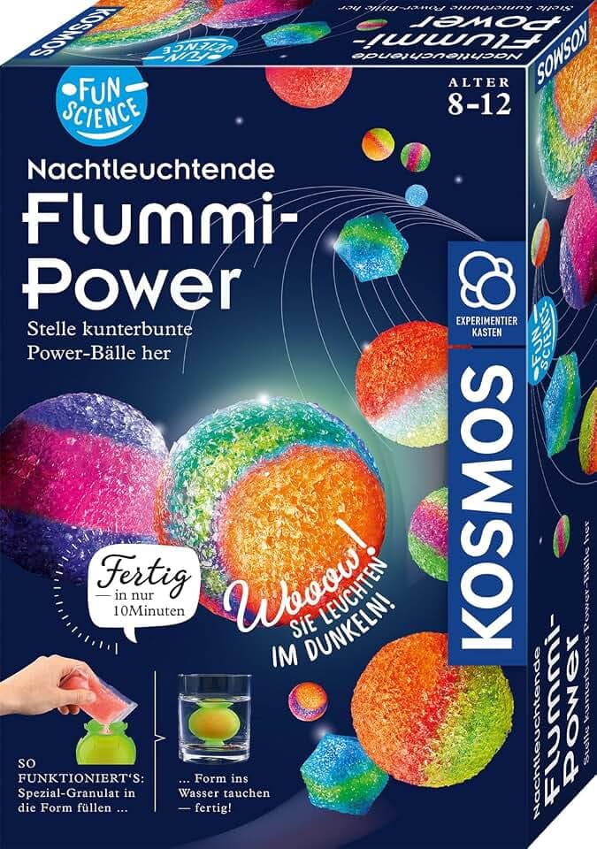 KOSMOS Fun Science - Nachtleuchtende Flummi-Power, Flummi DIY