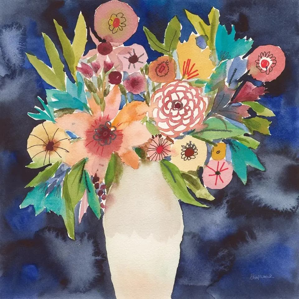 ART.COM Wall Art Print Floral Beauty IV by Cheryl Warrick, 30" x 30"