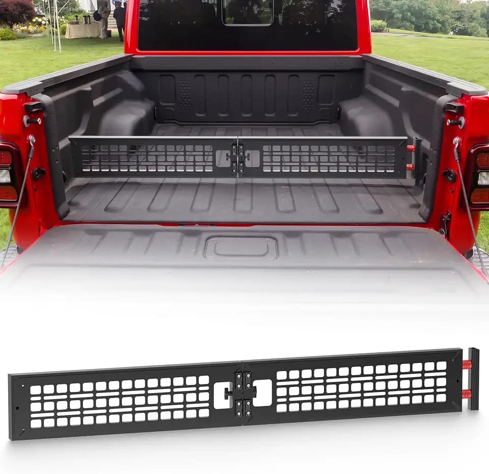 TENGBASE Truck Bed Divider for 2020-2026 Jeep Gladiator