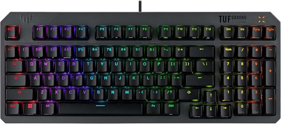 ASUS TUF Gaming K3 Gen II Wired USB Gaming Keyboard, PBT - Black