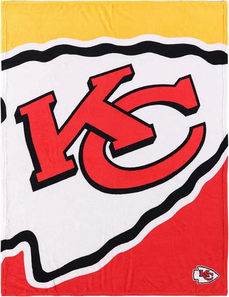FOCO NFL Decke mit Team Logo Tagesdecke Bettüberwurf American Football alle Teams