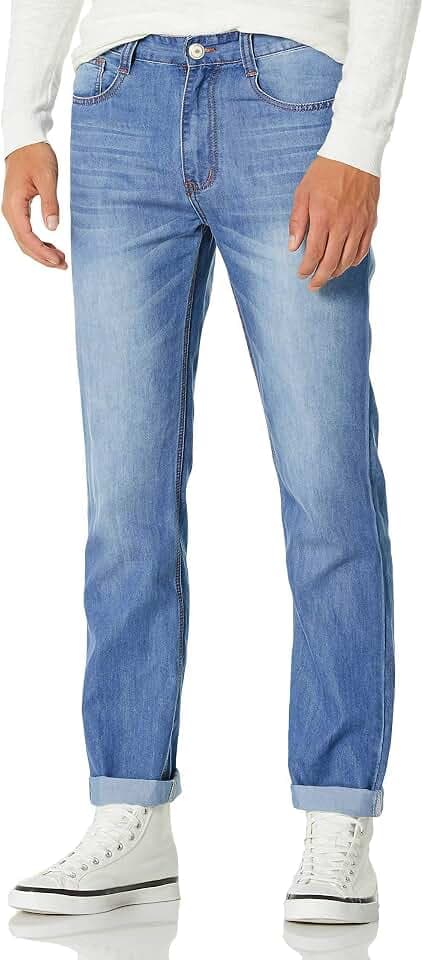 Demon&Hunter 806 Serie Herren Jeanshosen Straight Jeans Herren Regular Herrenjeans