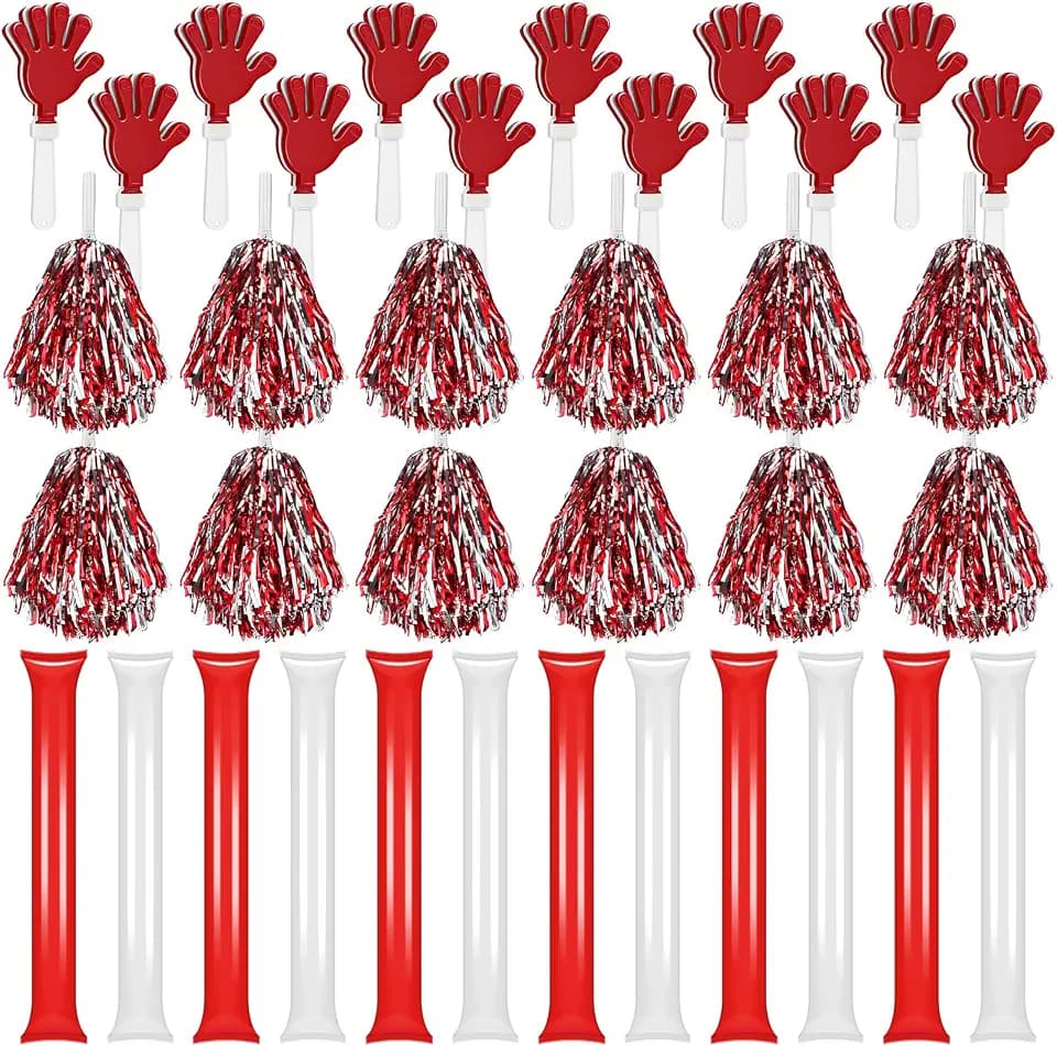 Sosation Cheerleading Pom Poms and Thunder Sticks