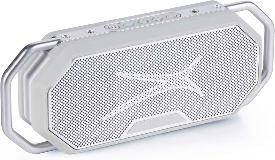 Altec Lansing HydraWAVE Portable Bluetooth Speaker, 12h Playtime, USB-C Quick Charge, True Wireless Pairing, IP67 Waterproof Bluetooth Speaker, Voice Assistant Compatible