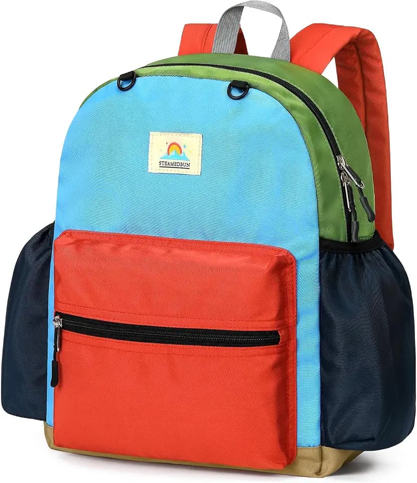 STEAMEDBUN Kids Backpack for Boys 6-8: Toddler Backpack for Preschool Kindergarten - Boys Backpacks for Elementary 4-6