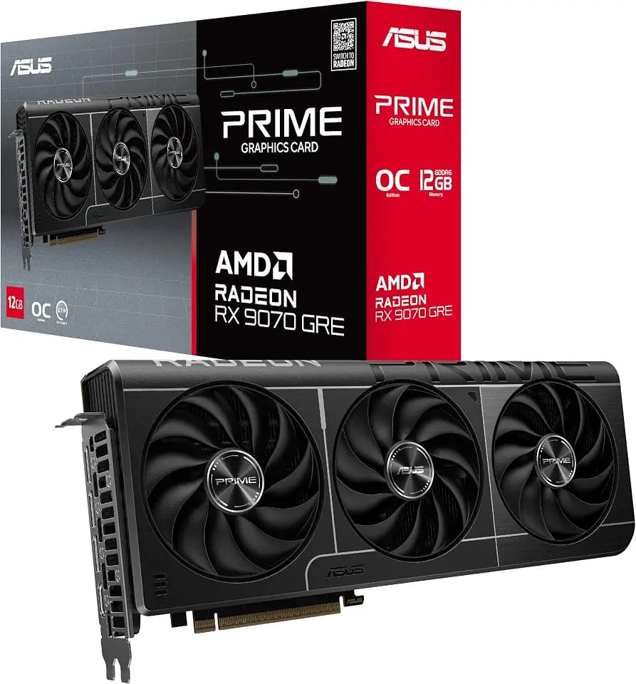 ASUS Prime Radeon RX 9070 GRE OC Edition Gaming Grafikkarte