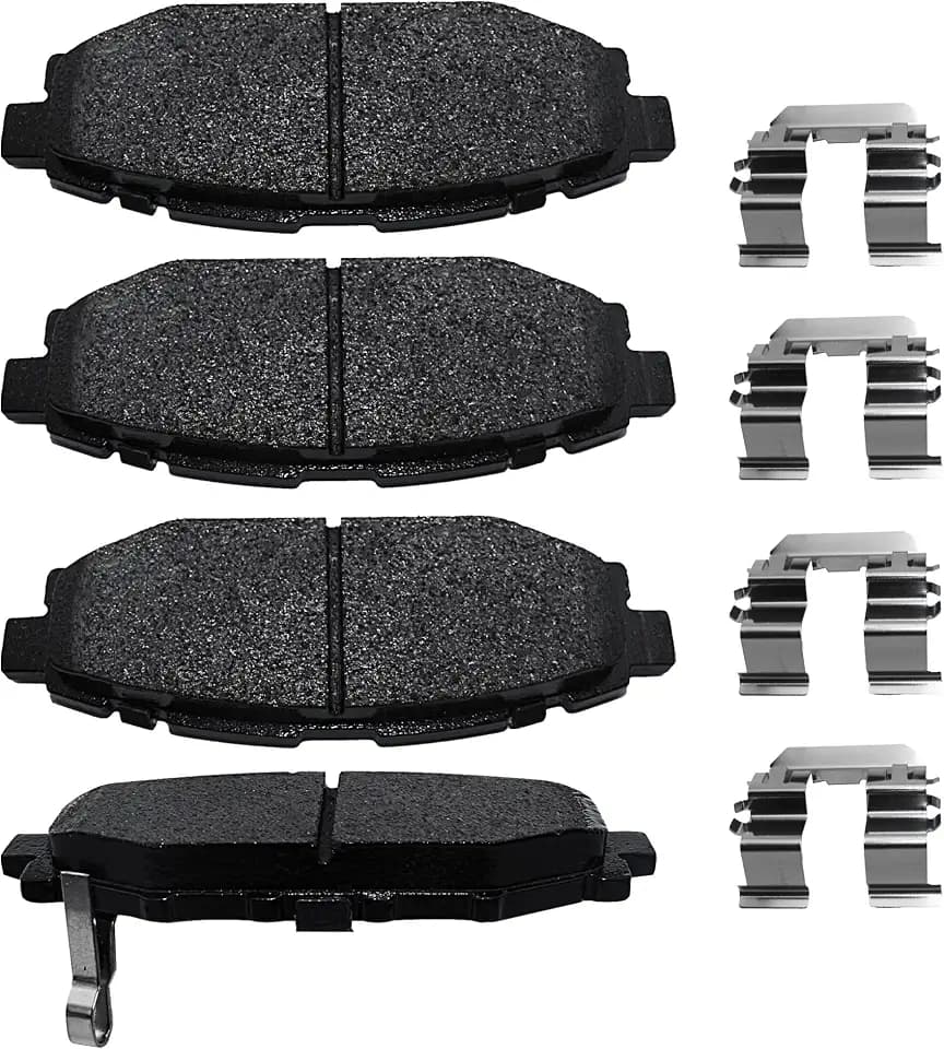 Brake Pads Rear Set Compatible with Subaru BRZ WRX Outback Impreza Legacy, Scion FR-S Automotive Replacement Rear Brakes Ceramic D1114
