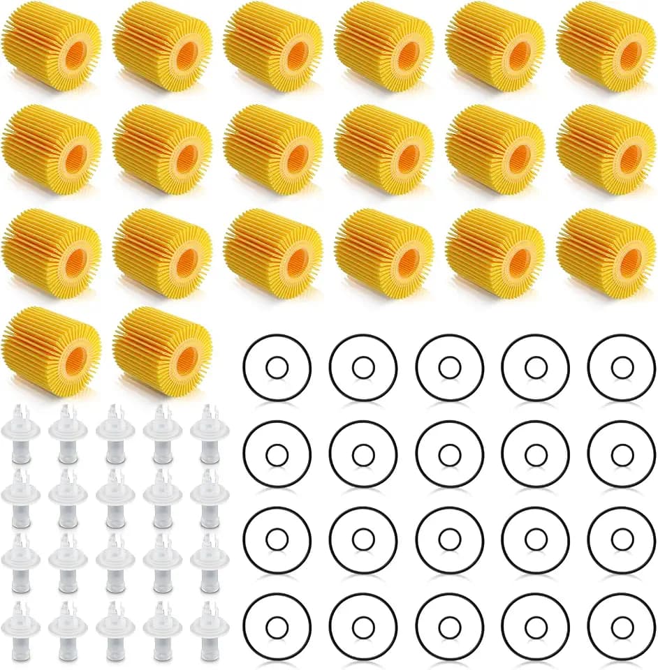 CARRBIA Oil Filter 20PCS Compatible with Toyota Camry 2007-2017 04152-YZZA1