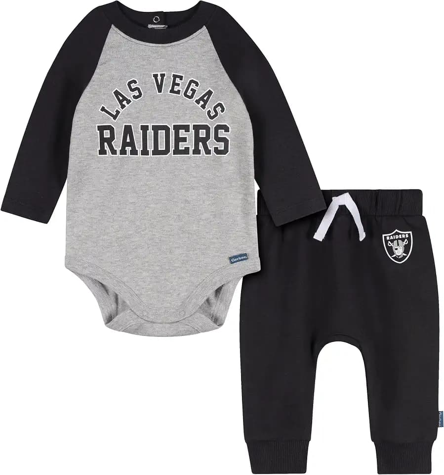 Gerber NFL unisex-baby Nfl Onesie Bodysuit and Jogger Set