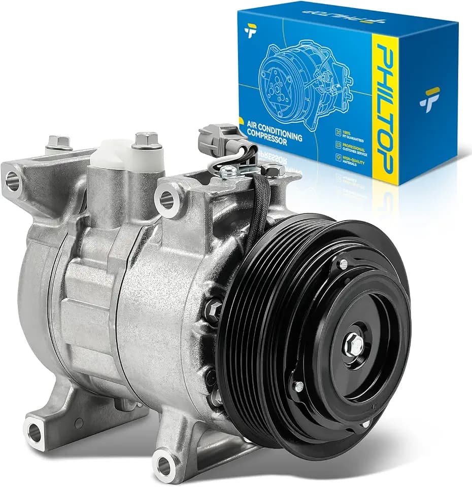 PHILTOP 198334 NEW AC Compressor w/Clutch for Ram 1500 2014-2019 3.6L