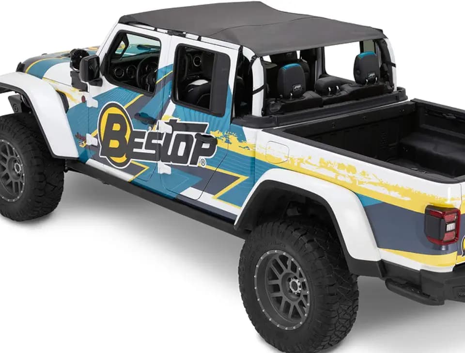 Bestop Header Safari Bikini 5261435 for Jeep Gladiator JT 2020-2023