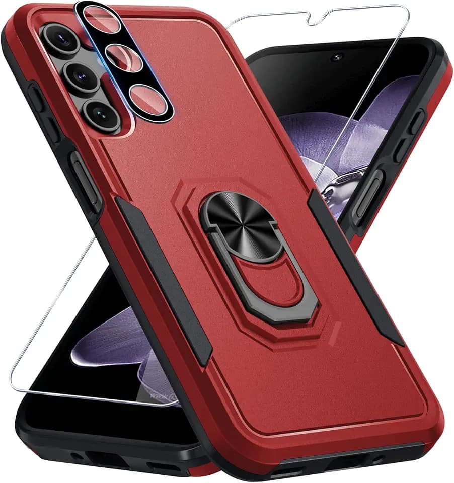 Designed for Samsung Galaxy A16 5G Case Built in Metal Ring Holder