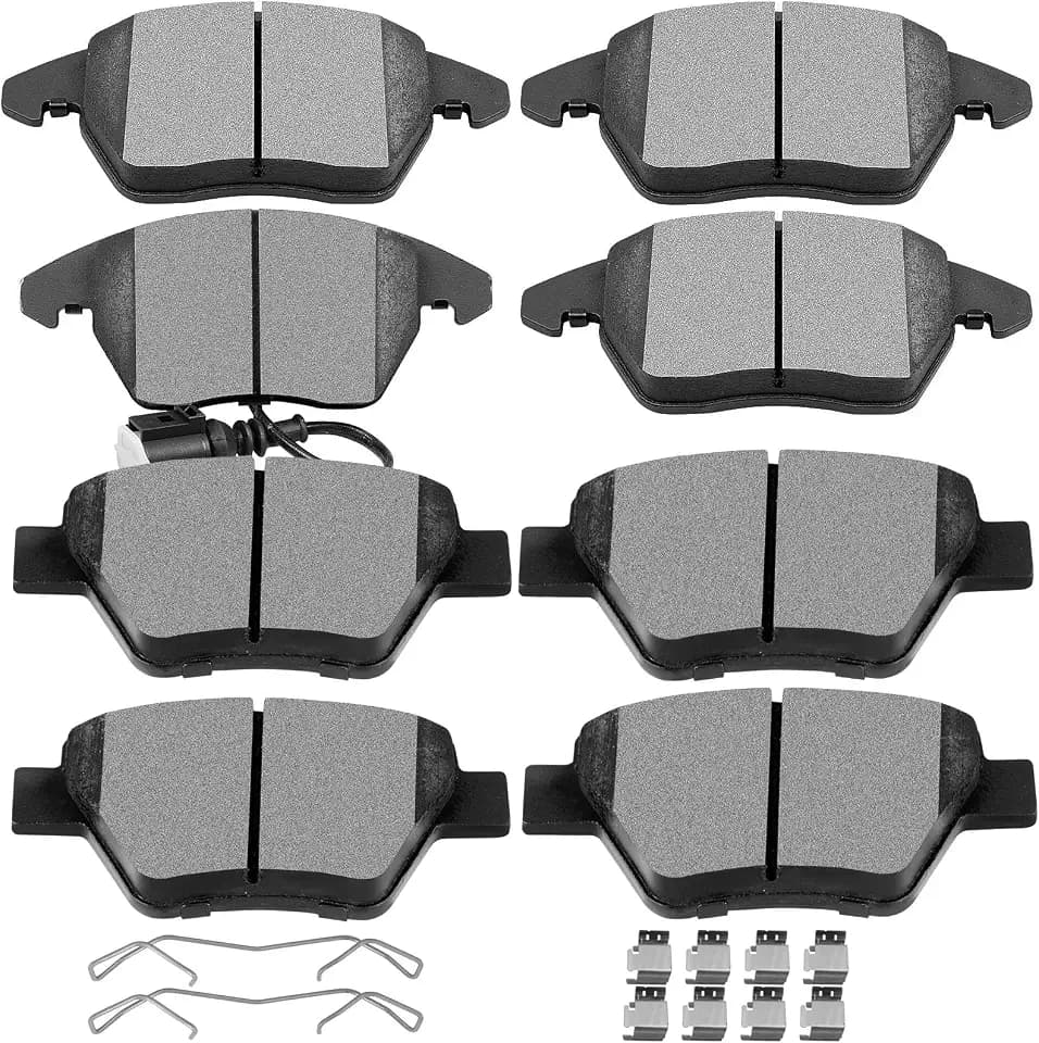 SCITOO D1107 D1456 Front Ceramic Rear Semi-Metal Brake Pads Sets For Audi