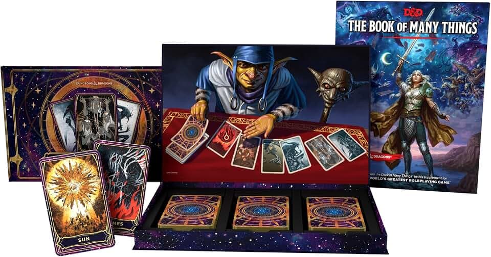 Dungeons & Dragons “The Deck of Many Things” – enthält The Book of Many Things (D&D-Erweiterungsbuch, englisch) und „Deck of Many Things“ mit 66 Karten inklusive Leitfaden