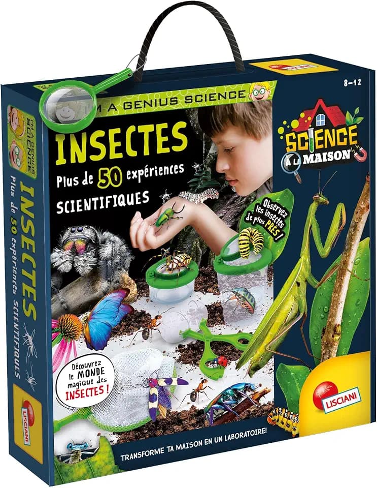 Lisciani I'm A Genius Science A La Maison Insekts Spiele für Kinder, FR97371-8-12 Anni, FR97371