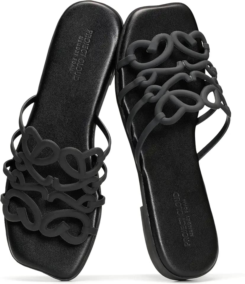Womens Flat Sandals Slides for Women Dressy Womens Sandals Designer Sandals