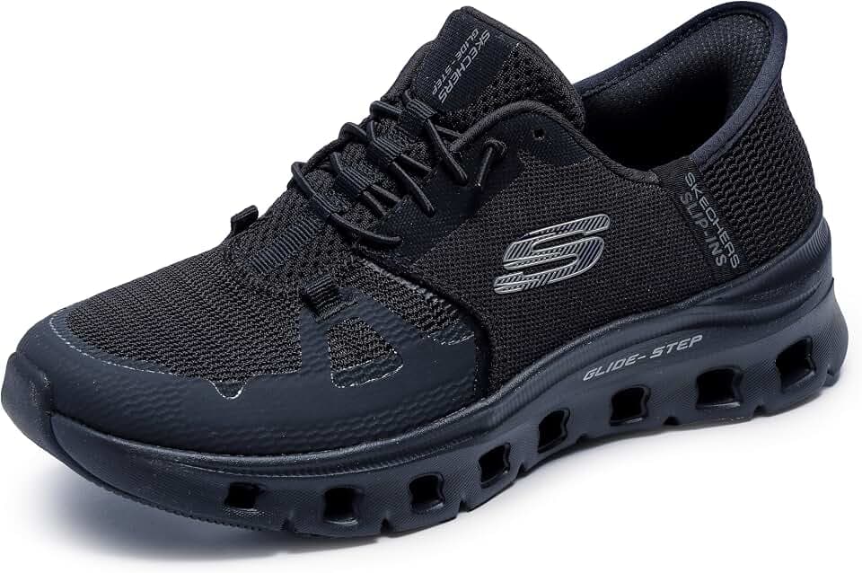Skechers Glide-Step Pro-Cool Drift Slipper Schwarz