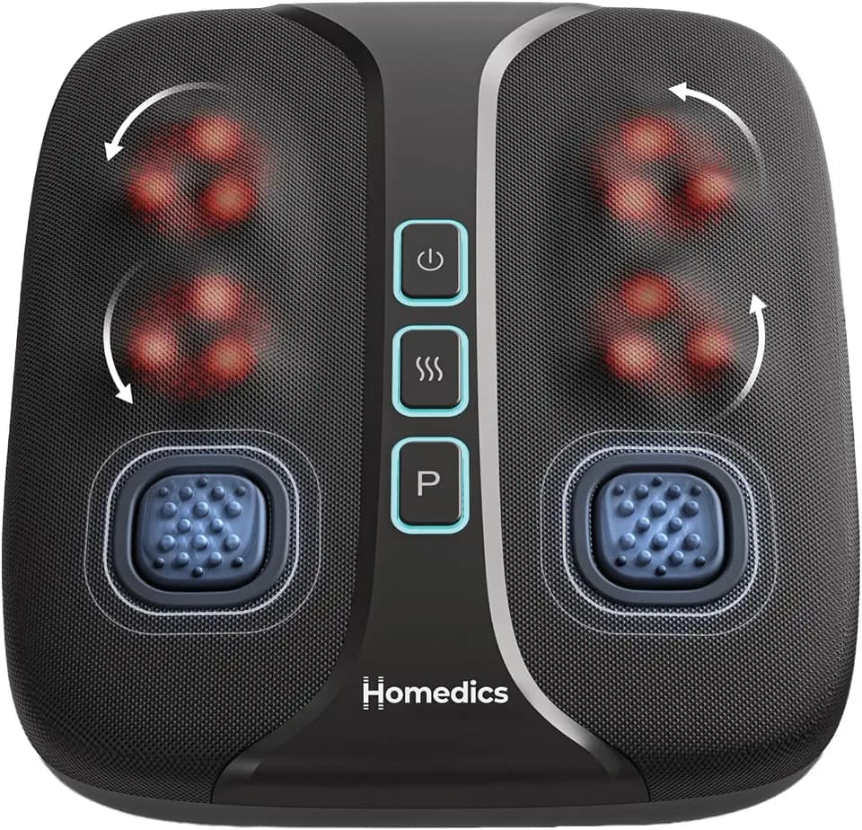 Homedics Shiatsu Pulse Max Foot Massager with Heat & Deep Kneading