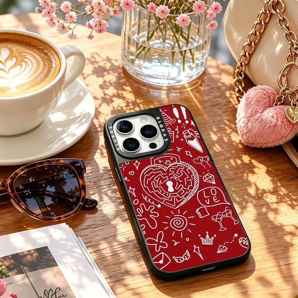 Red Graffiti Compatible for iPhone 15 Pro Case