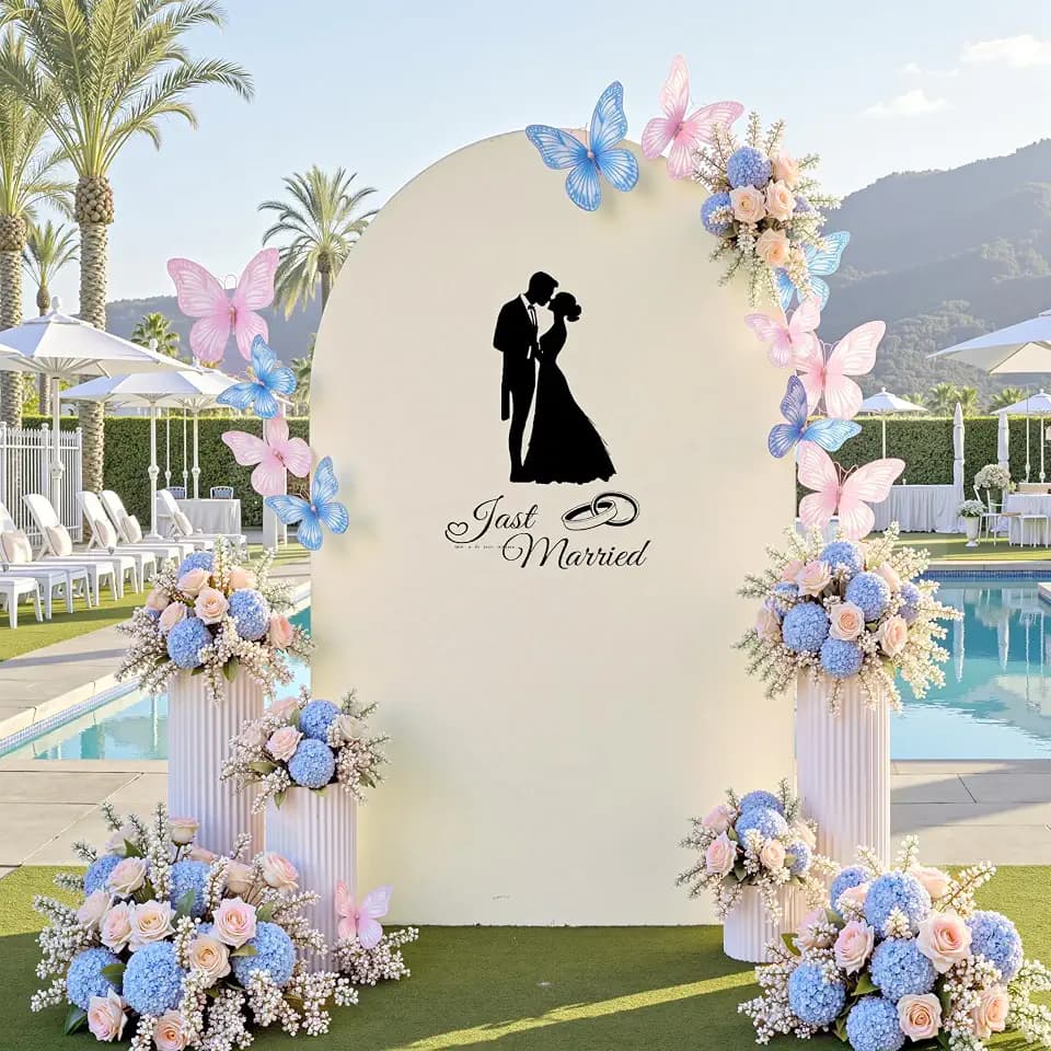 Beige 7.2 ft Arch Backdrop Cover for 7.2ft Arch Stand, Wrinkle Free Stretchy Spandex Wedding Arch Covers, Top Round Chiara Fitted Arch Stand Cover for Theme Party Birthday Photo Background