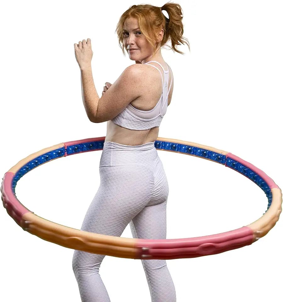 HOOPOMANIA Hula Hoop Reifen Erwachsene [0,72 – 3,1 kg] Hulahoop zum Abnehmen - Massagehoop